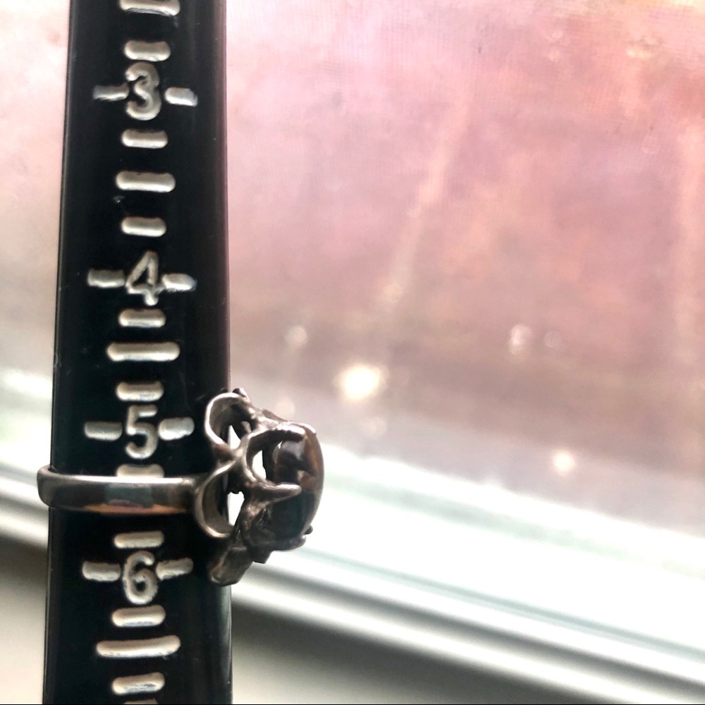 Silver Tiger Eye Ring - image 6